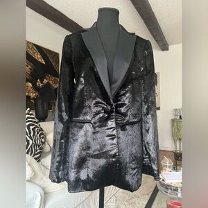 Frame shimmery velvety Blazer